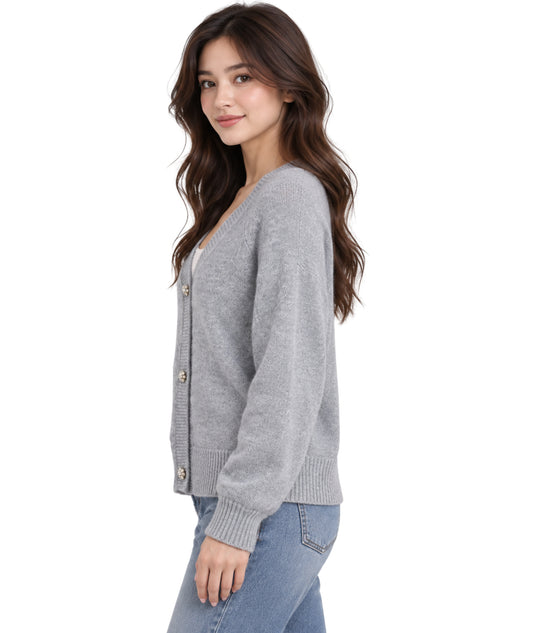 ENCUENTRO Women Designed Buttons Cardigan