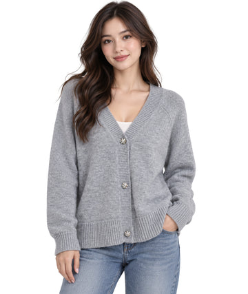 ENCUENTRO Women Designed Buttons Cardigan