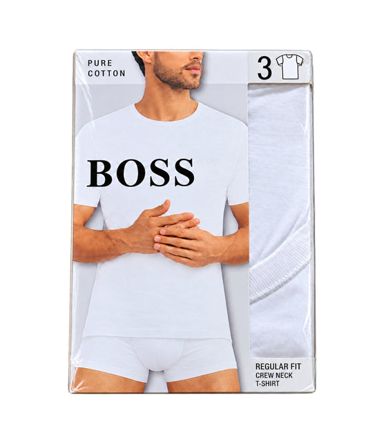 BOSS Men Regular Fit Undershirt 3 Pcs