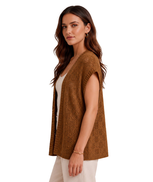 ENCUENTRO Women Crochet Cardigan