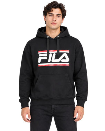 FILA Men Logo Stripe Accents Hoodie