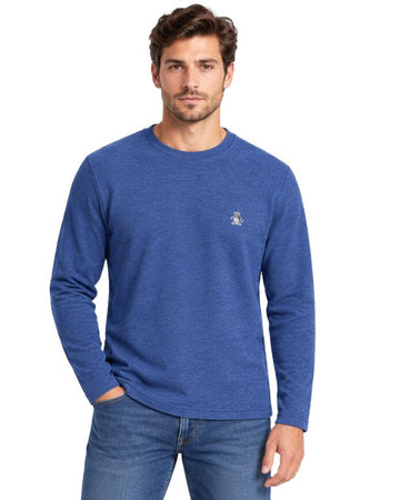 PENGUIN Men Textured Fabric T-Shirt