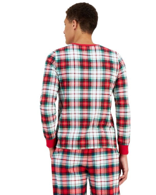 HOLIDAY LANE Men Plaid Print T-Shirt