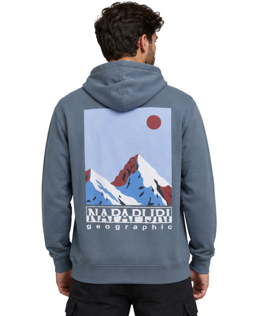 NAPAPIJRI Men Back Graphic Hoodie