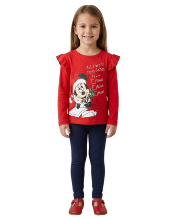 DISNEY Girls Minnie Mouse T-Shirt
