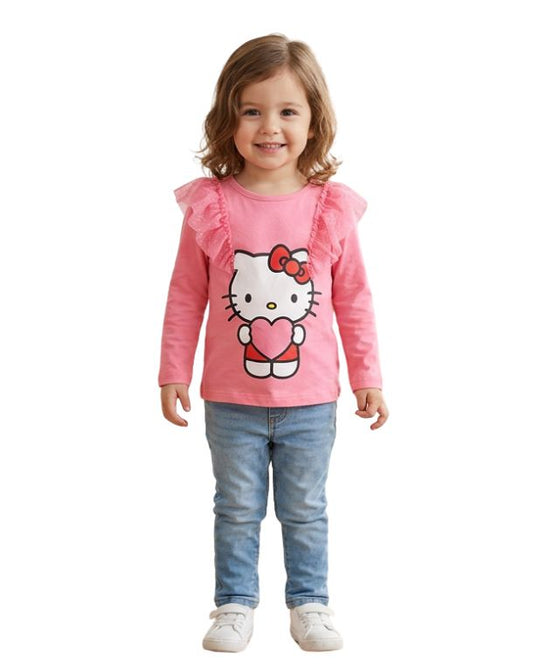 HELLO KITTY Baby Girl Hello Kitty Character Graphic T-Shirt