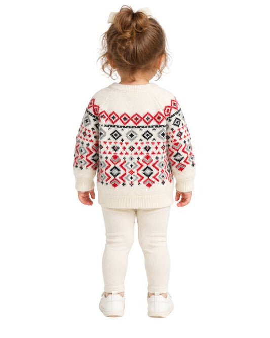 OKIE DOKIE Baby Girl Isle Geometric Pattern T-Shirt