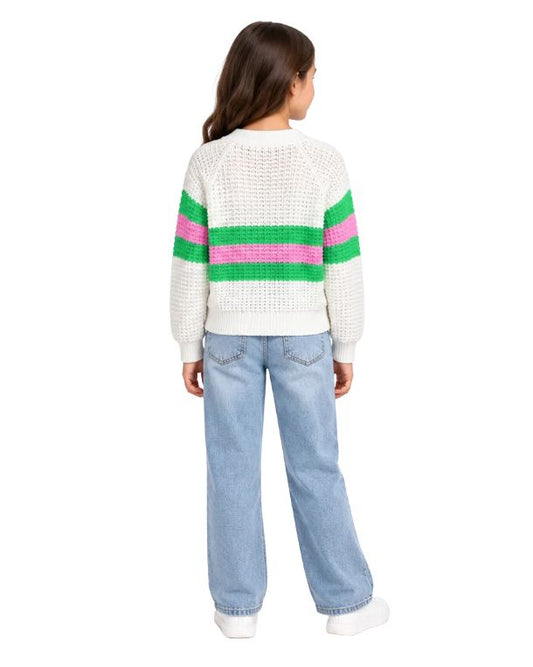 EPIC THREADS Girl Horizontal Stripes Light Jacket