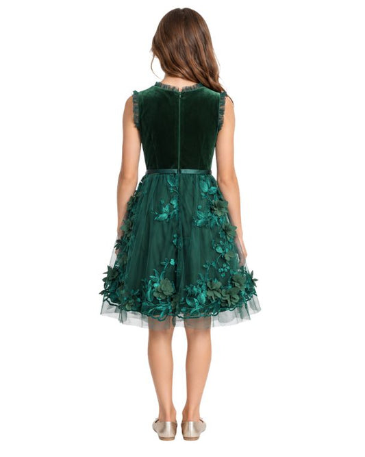 TRIXXI Girls  Flared Layered Dress