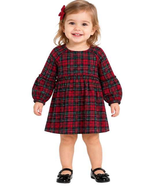 CHELSEA & VIOLET Baby Girl Tartan Plaid Pattern Dress