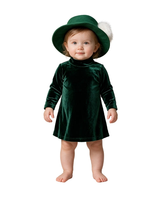 Baby Girls Plain Smooth Dress