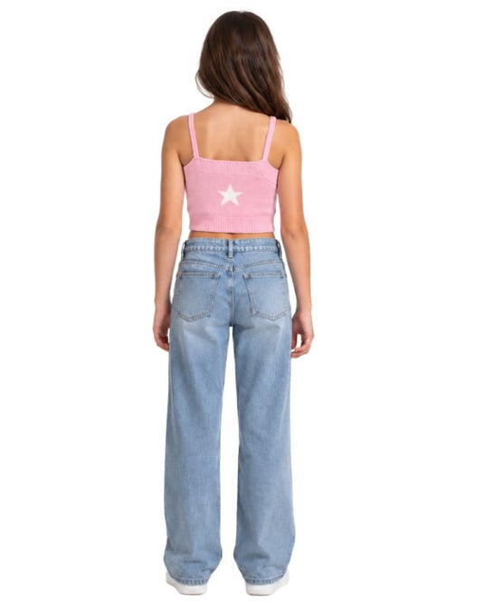 Girls Soft Textured Knit Fabric Top