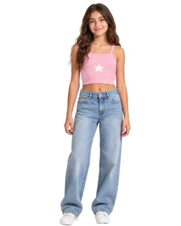 Girls Soft Textured Knit Fabric Top