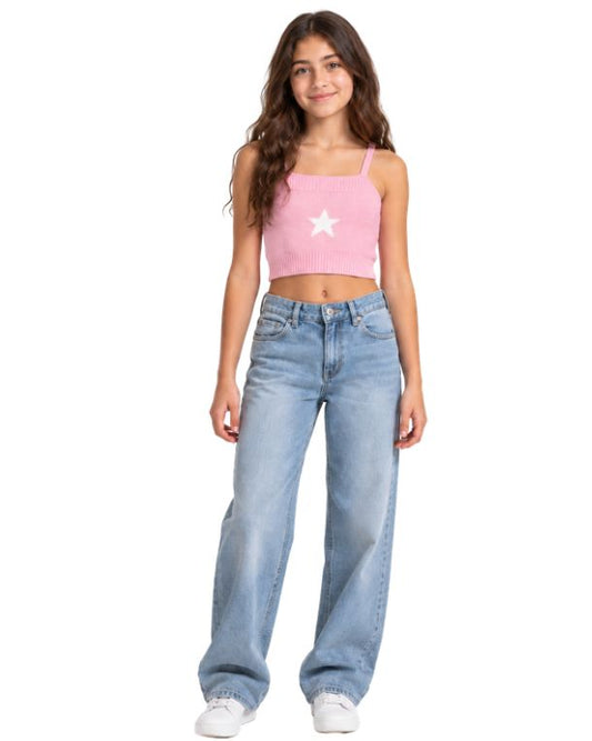 Girls Soft Textured Knit Fabric Top