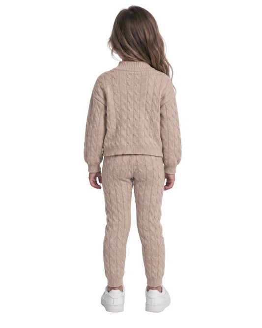 Girls Cable Knit 2 Pcs Set