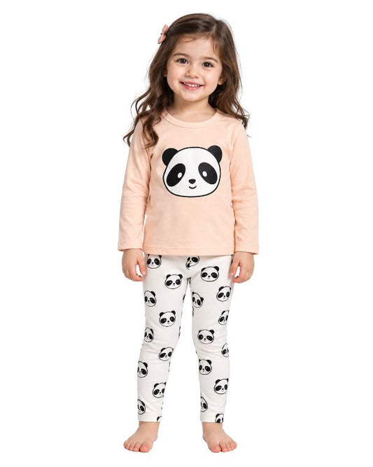 Baby Girls Panda Pyjama Set