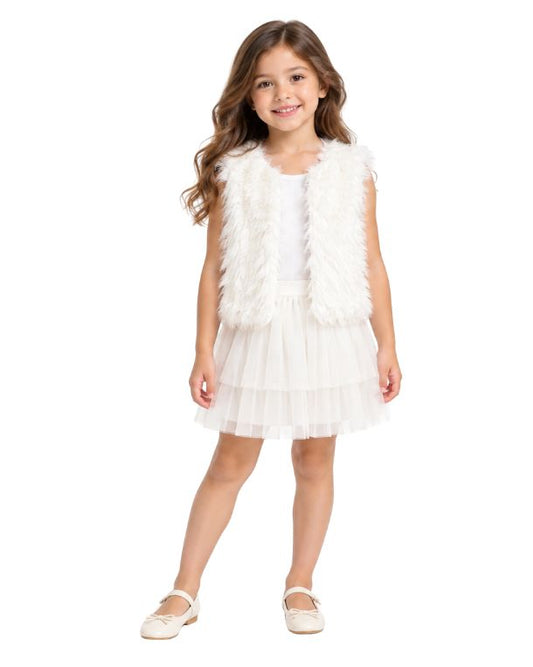 KNIT WORKS Girl Fur  Vest
