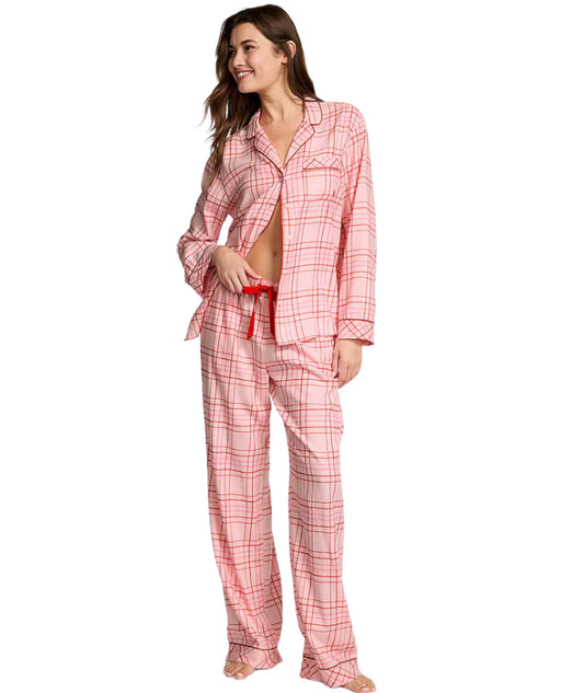 VICTORIA'S SECRET Women Flannel Long Pyjamas Set