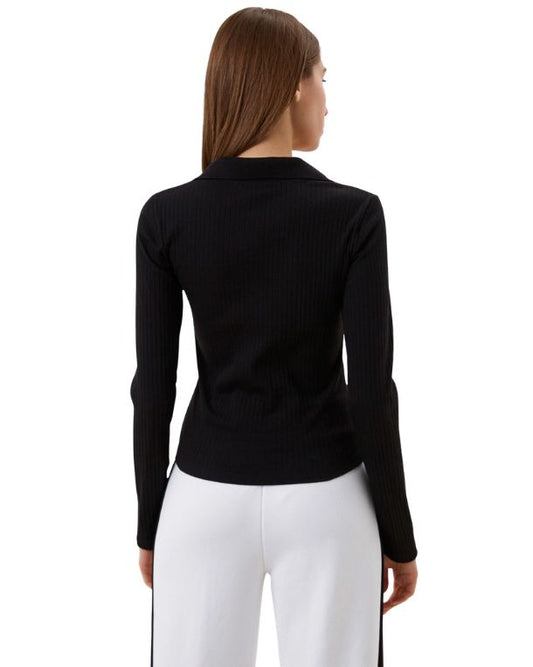 PUMA Women Ribbed Polo Shirt
