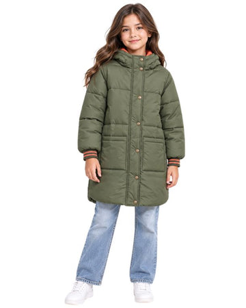 FOREVER 21 Girls Quilted Puff Coat
