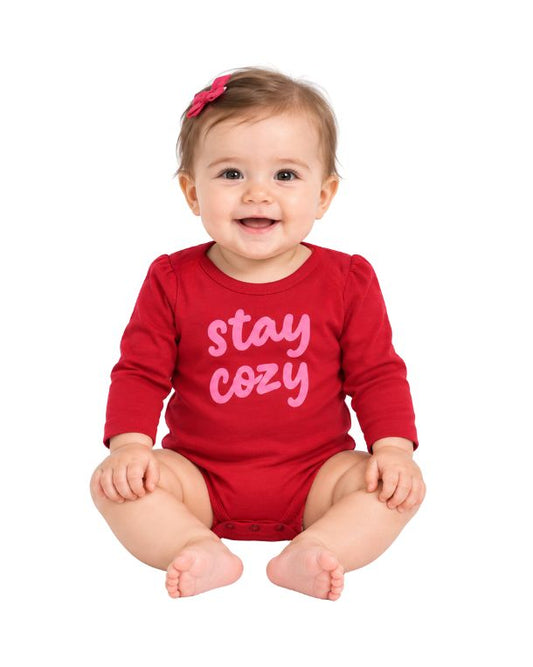 OKIE DOKIE Baby Girl Stay Cozy T-Shirt