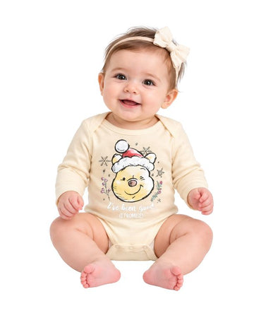 DISNEY Baby Girls Winnie The Pooh Christmas Overall