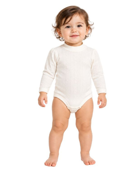CARTER'S Baby Girl Pointelle Knit Texture Jumpsuit