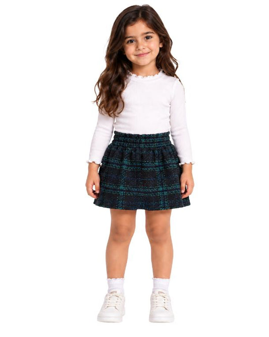 GB GIRLS Girls Textured Mini Skirt