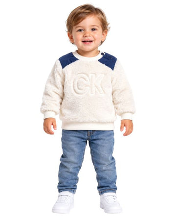 CK CALVIN KLEIN Baby Boys Sherpa Sweatshirt