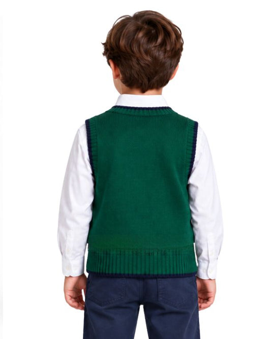IZOD Boys Festive Christmas Tree Vest