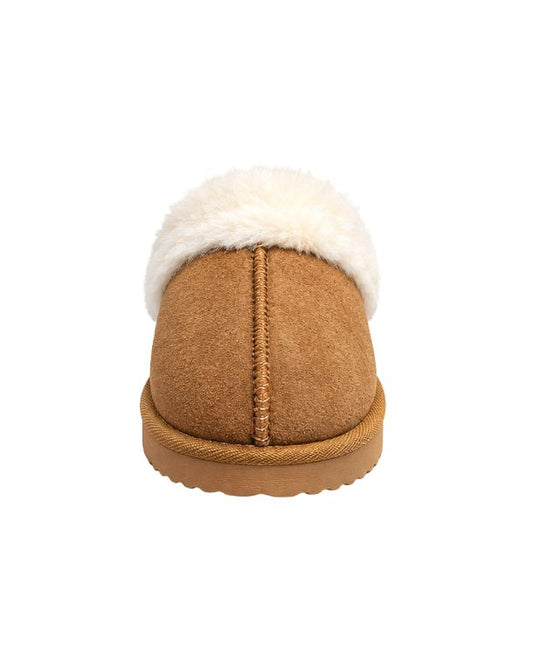 ARDENE Girls Fur Collar Casual Slipper