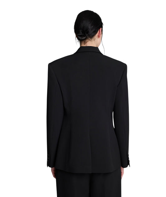 KENNETH COLE Women  Luxe Stretch Twill One-Button Blazer