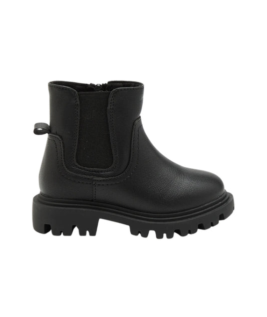 KIABI Kids Girls Fitted Faux Leather Boots