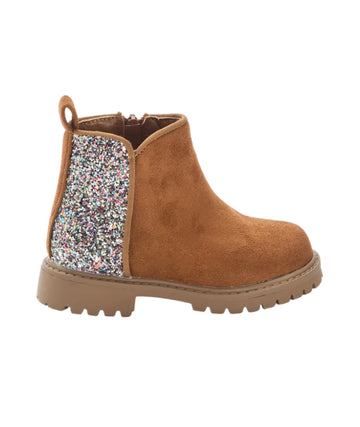 KIABI Kids Girls Suede Glitter Boots