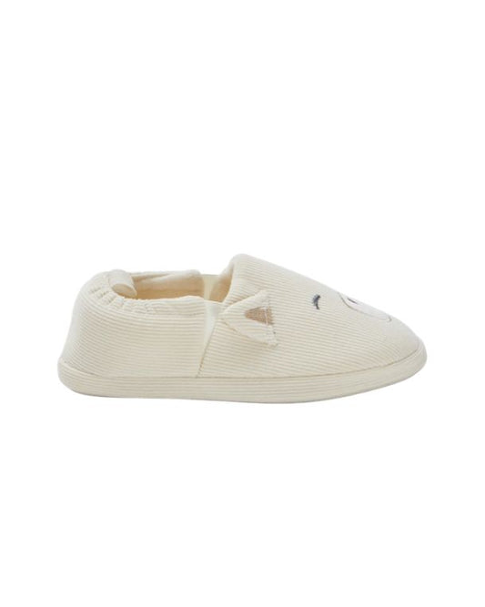 KIABI Girls Ribbed Corduroy Pantufla
