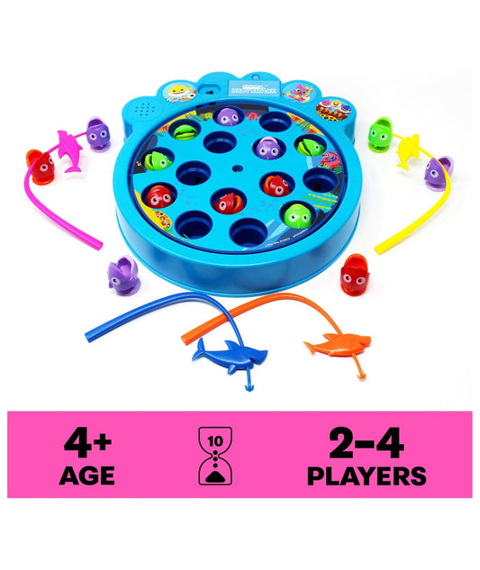 NICKELODEON Pinkfong Baby Shark Let's Go Hunt Musical Fishing Game