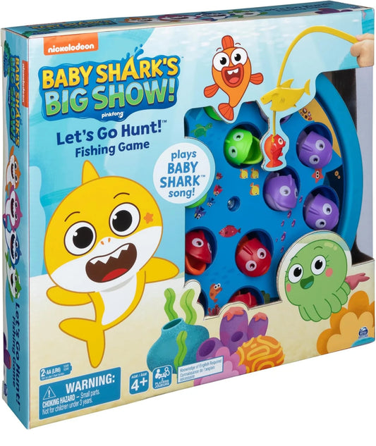 NICKELODEON Pinkfong Baby Shark Let's Go Hunt Musical Fishing Game