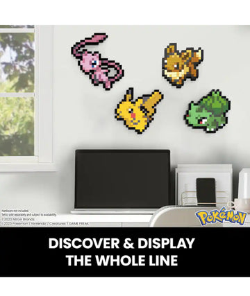 Mega Bloks - Pokemon Mew, Pixel Art, 434 Piece Building Toy Set - COLLECTIBLES