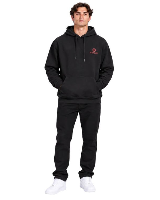 HURLEY Men  Distressed Vintage Circular Back Graphic  Hoodie