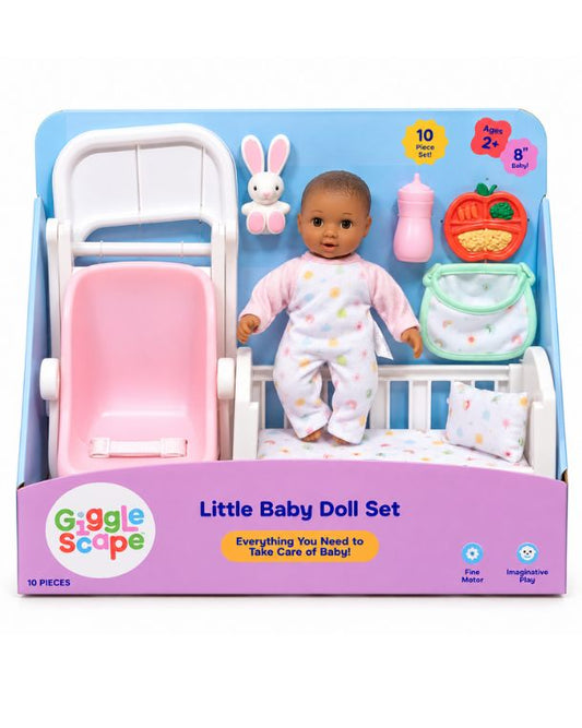 GIGGLE SCAPE Little Baby Doll Set