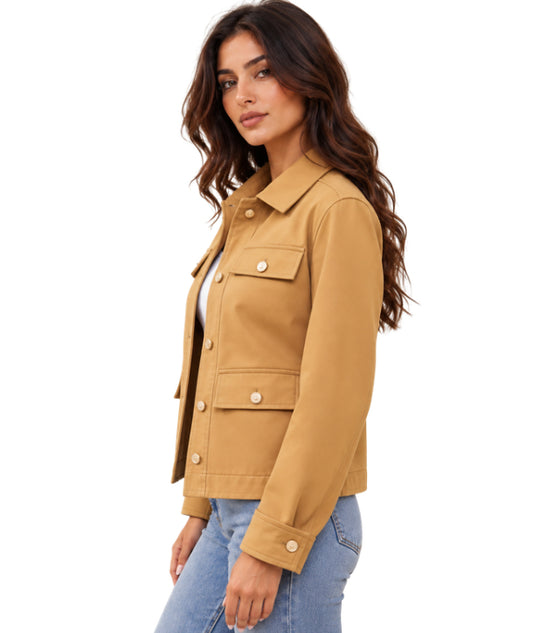 TOMMY HILFIGER Women Casaual Gold Buttons Closure Jacket
