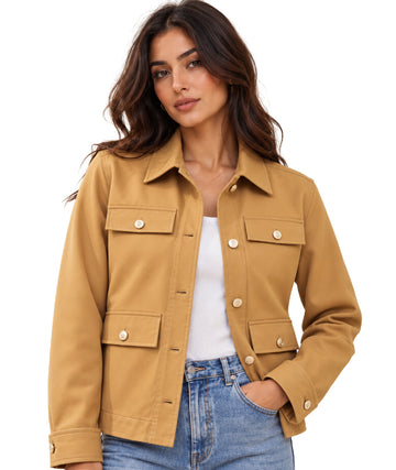TOMMY HILFIGER Women Casaual Gold Buttons Closure Jacket