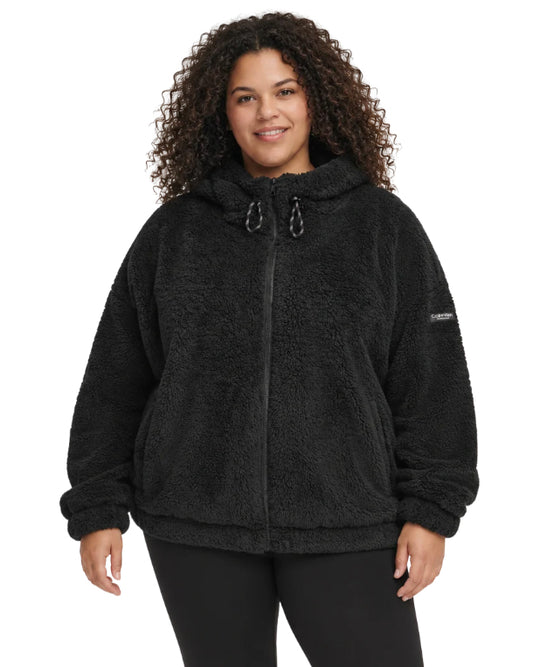 CALVIN KLEIN Women Sherpa Fleece Jacket
