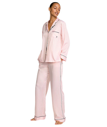 VICTORIA'S SECRET Women Stripped Satin Pyjama Set