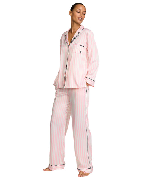 VICTORIA'S SECRET Women Stripped Satin Pyjama Set