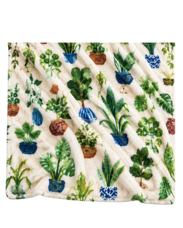 MEMBER'S MARK Plush Botanical Throw