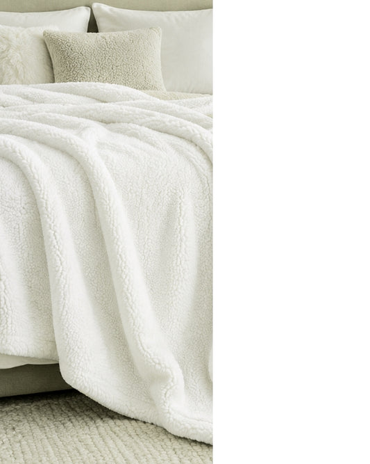 TOMMY HILFIGER Soft Shepra Plush Blanket
