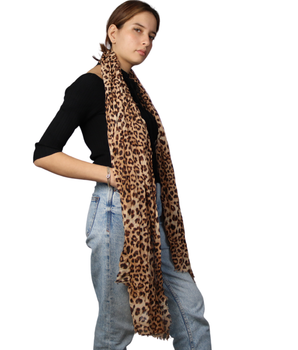 MIXIT Women Leopard Graphic Scarf