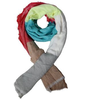 Women Stripe Oblong Scarf