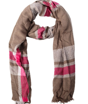 Women Stripe Oblong Scarf